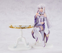 Re Zero Starting Life in Another World KD Colle Emilia (Tea Party Ver.) 1/7 Scale Figure (Reissue)