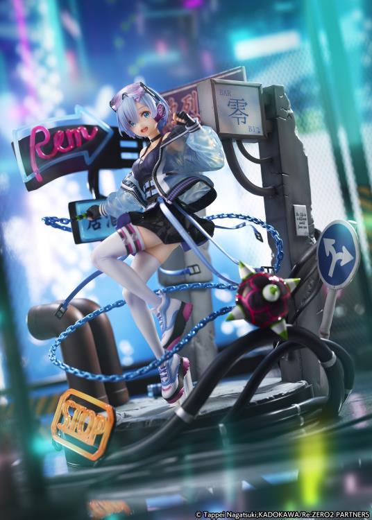 Re Zero Starting Life in Another World Rem (Neon City Ver.) 1/7 Scale Shibuya Scramble Figure
