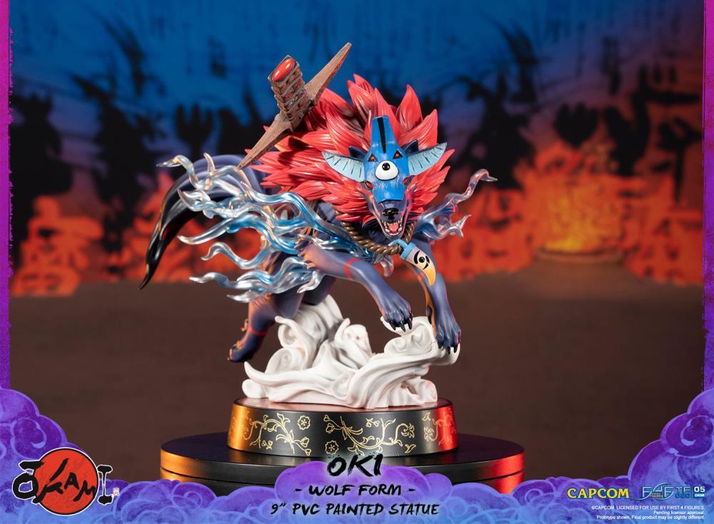 Okami Oki (Wolf Form) Statue