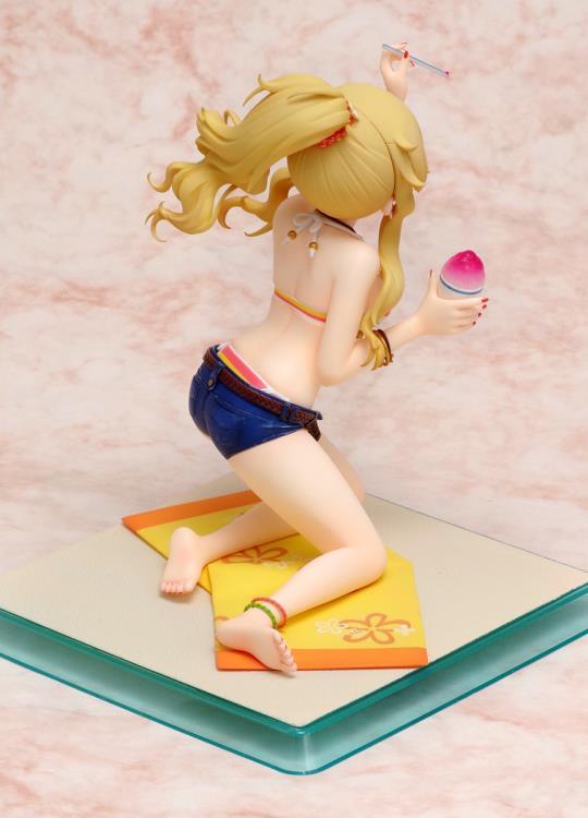 WAVE The Idolmaster: Yui Ootsuki Summer Ver. 1/8 Scale PVC Figure - Rainbow Bikini, With Glasses & Base