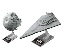 Death Star II 1/2,700,000 & Star Destroyer 1/14,500 "Star Wars", Bandai Star Wars Plastic Model