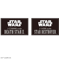 Death Star II 1/2,700,000 & Star Destroyer 1/14,500 "Star Wars", Bandai Star Wars Plastic Model