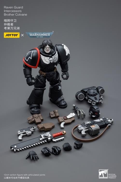 Warhammer 40K Raven Guard Intercessors Brother Colvane 1/18 Scale Figure