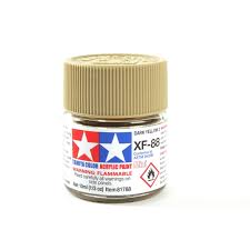 Tamiya Color Dark Yellow 2 Mini Acrylic Matte Finish XF-88