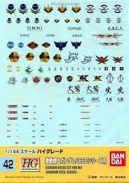 Gundam Decal 42 - Gundam Seed Series