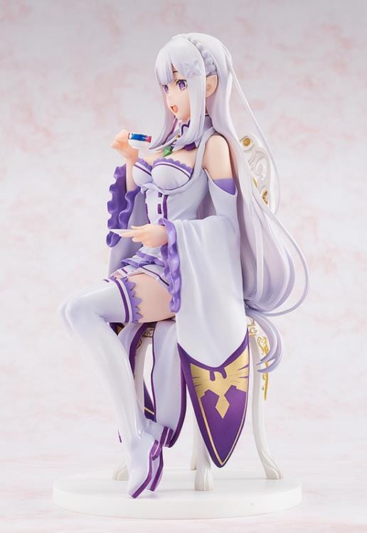 Re Zero Starting Life in Another World KD Colle Emilia (Tea Party Ver.) 1/7 Scale Figure (Reissue)