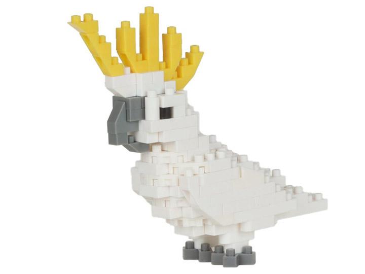Nanoblock Birds Collection Series Sulphur-Crested Cockatoo