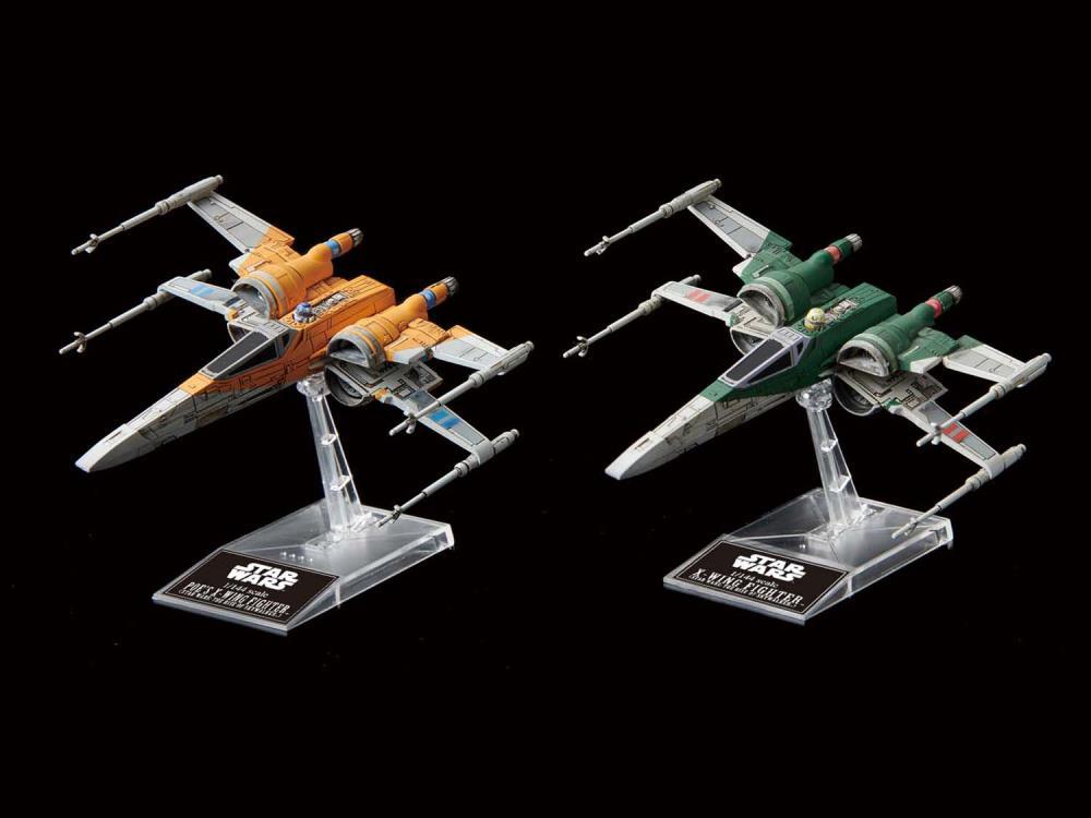 Star Wars Poe's X-Wing & X-Wing Fighter (The Rise of Skywalker) 1/144 Scale Model Kit Set