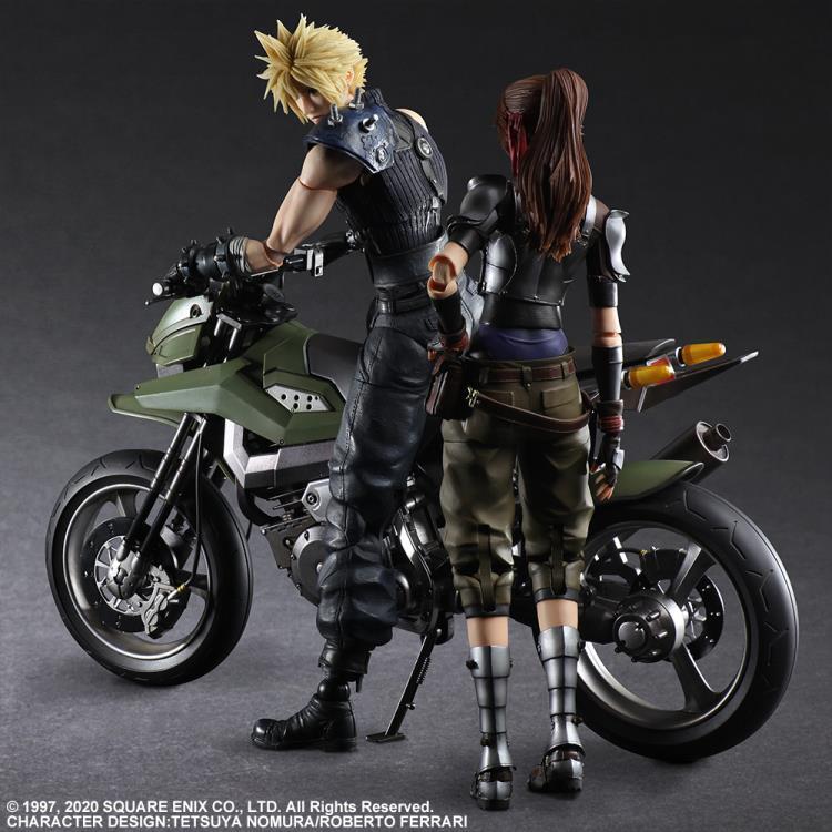 Final Fantasy VII Remake Play Arts Kai Jessie, Cloud & Motorcycle Set