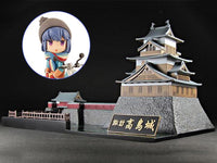 Laid-Back Camp Takashima Castle Model Kit With Rin Shima Figure