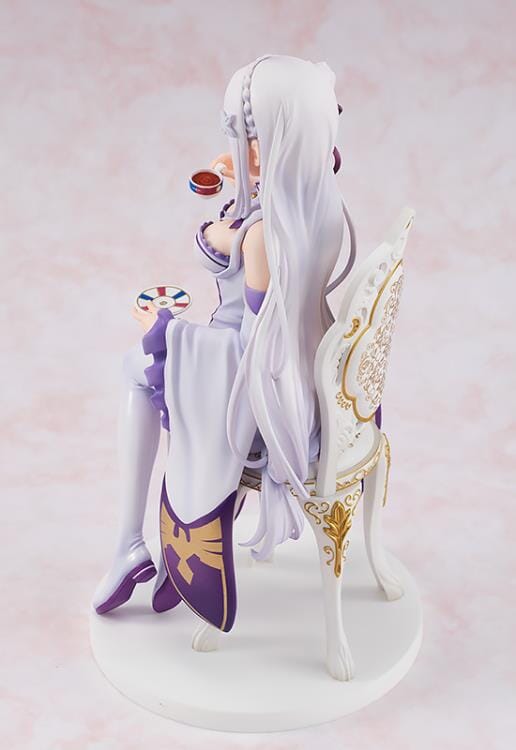 Re Zero Starting Life in Another World KD Colle Emilia (Tea Party Ver.) 1/7 Scale Figure (Reissue)