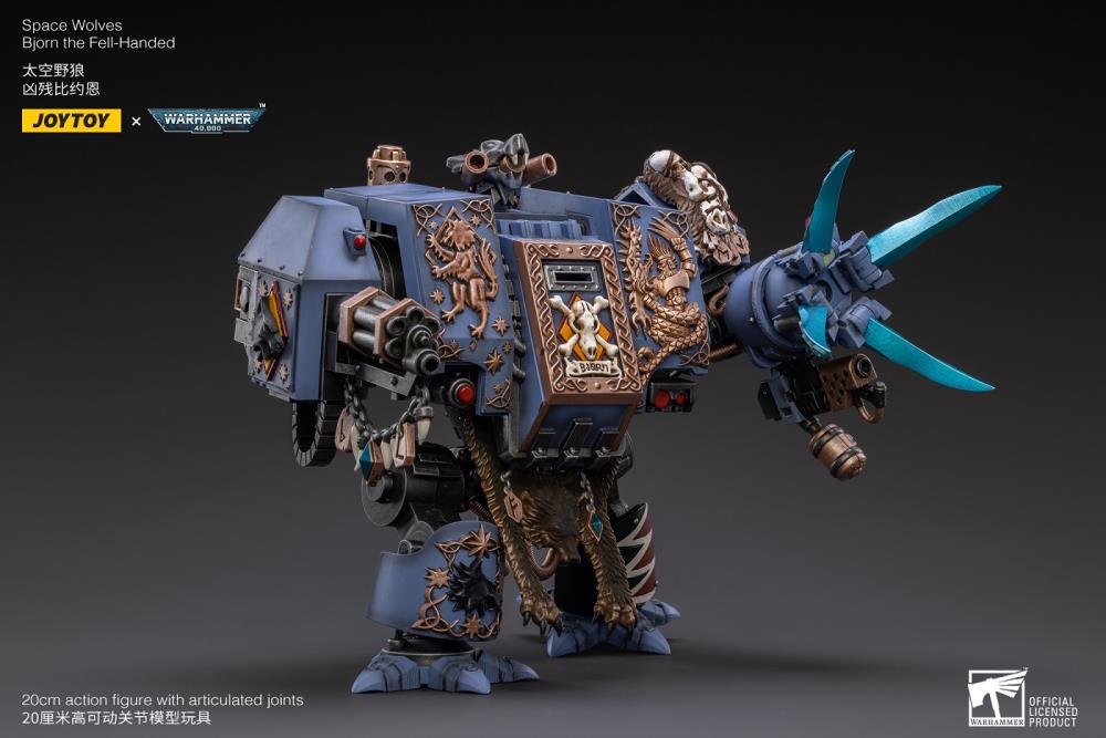 Warhammer 40k Space Wolves Bjorn the Fell-Handed 1/18 Scale Action Figure (Reissue)