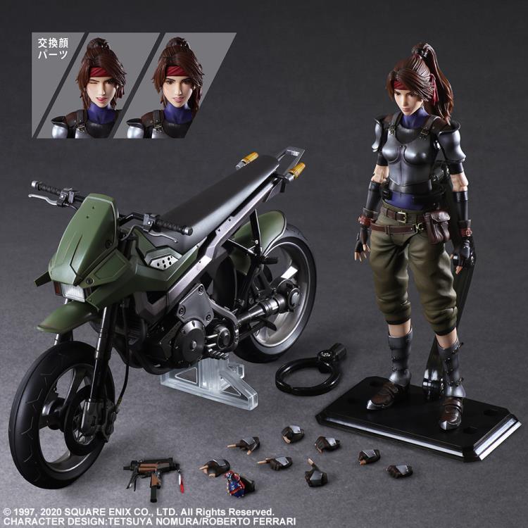 Final Fantasy VII Remake Play Arts Kai Jessie & Motorcycle Set