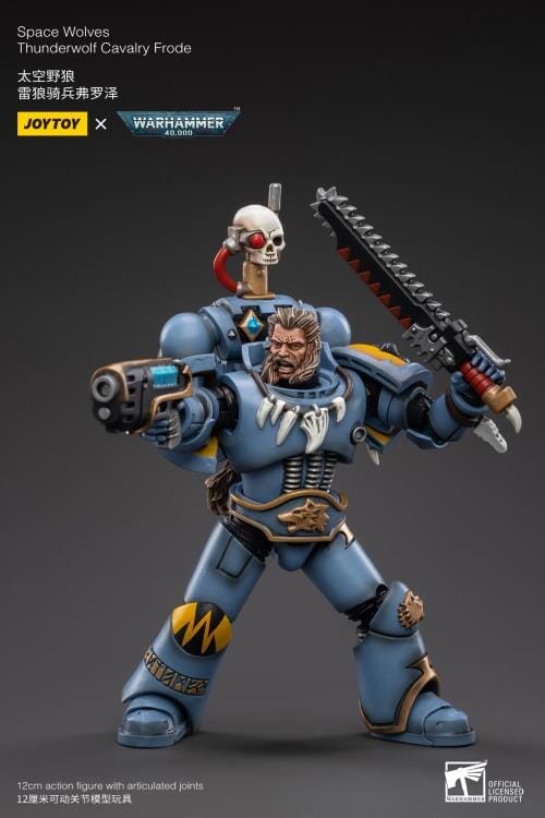 Warhammer 40K Space Wolves Thunderwolf Cavalry Frode 1/18 Scale Figure (Reissue)