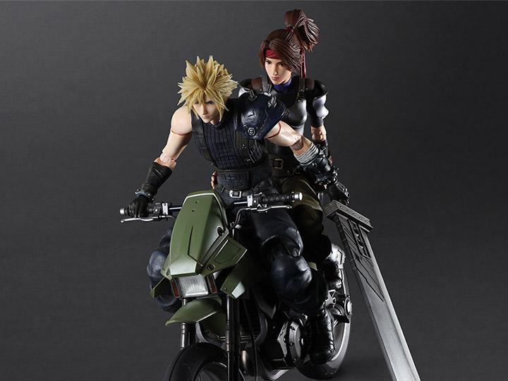 Final Fantasy VII Remake Play Arts Kai Jessie, Cloud & Motorcycle Set