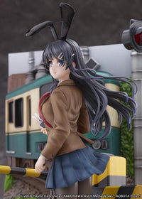 Rascal Does Not Dream of Bunny Girl Senpai Mai Sakurajima (Enoden Ver.) 1/7 Scale Shibuya Scramble Figure