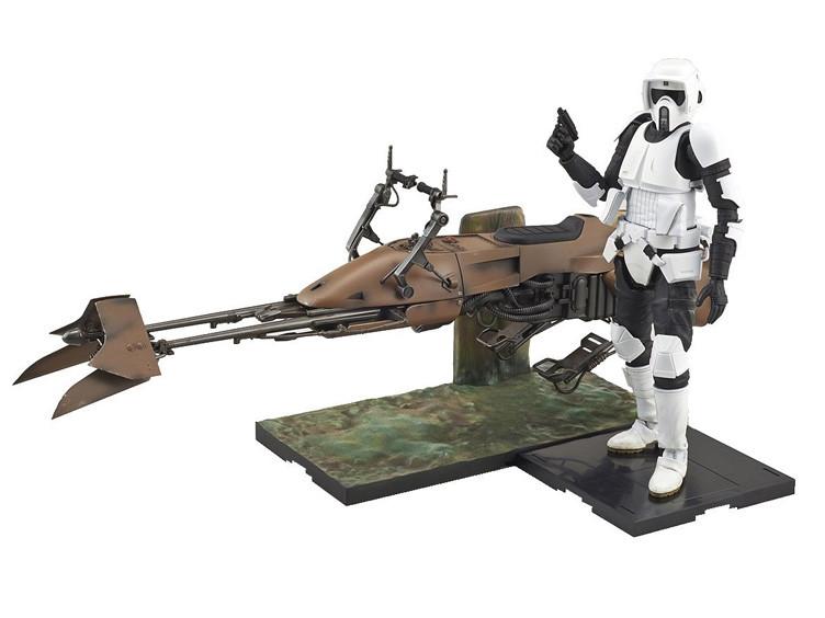 Star Wars Return of the Jedi Scout Trooper & Speeder Bike 1/12 Scale Model Kit