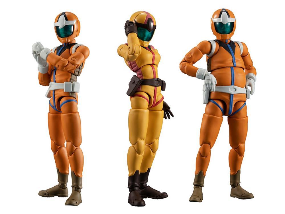 Mobile Suit Gundam G.M.G. Earth Federation Force 04, 05, 06 Sayla Mass Set of 3 Figures (With Bonus)