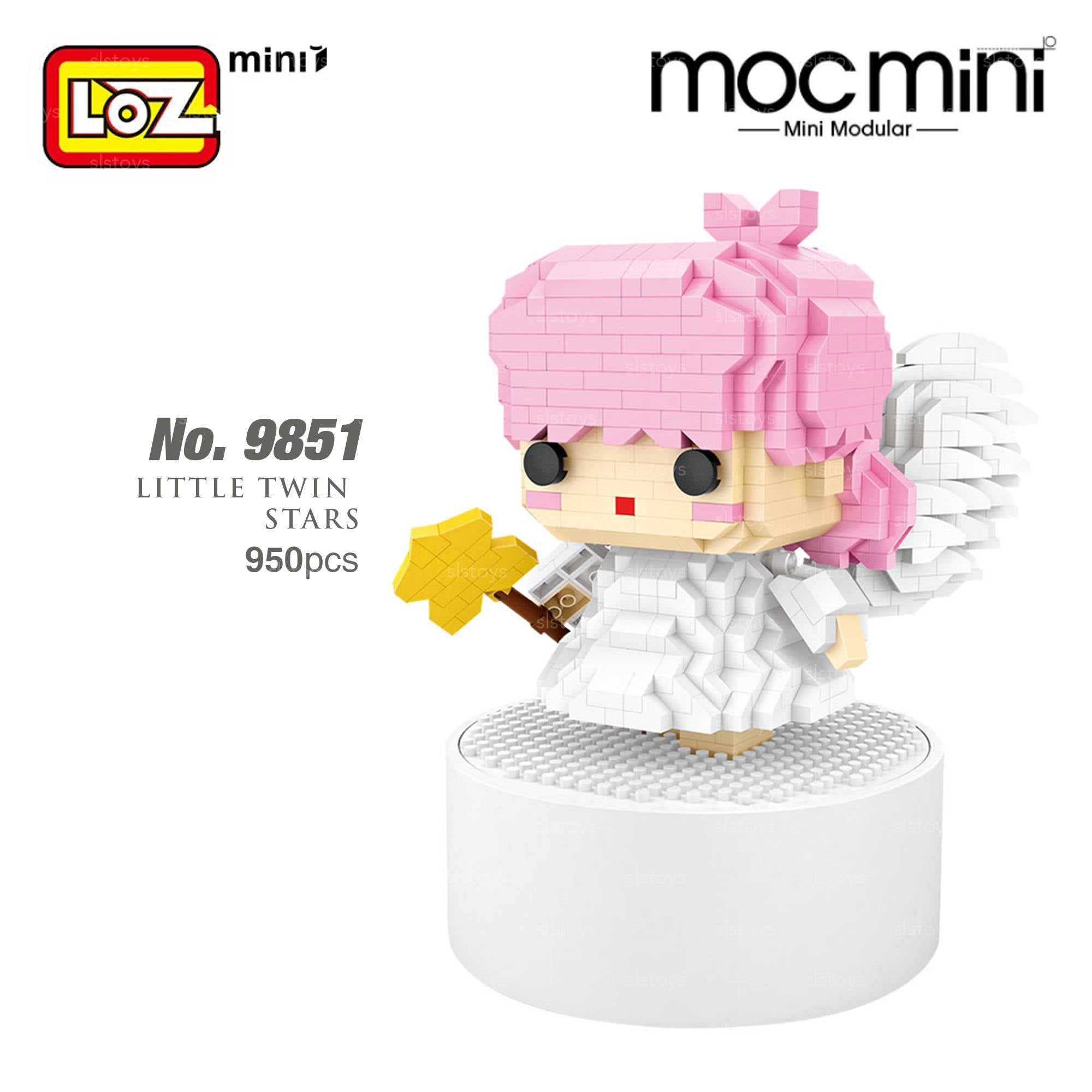 LOZ IDEAS Mini Block 9851 Angel (wind up music box)（Pink） USA Gundam Store