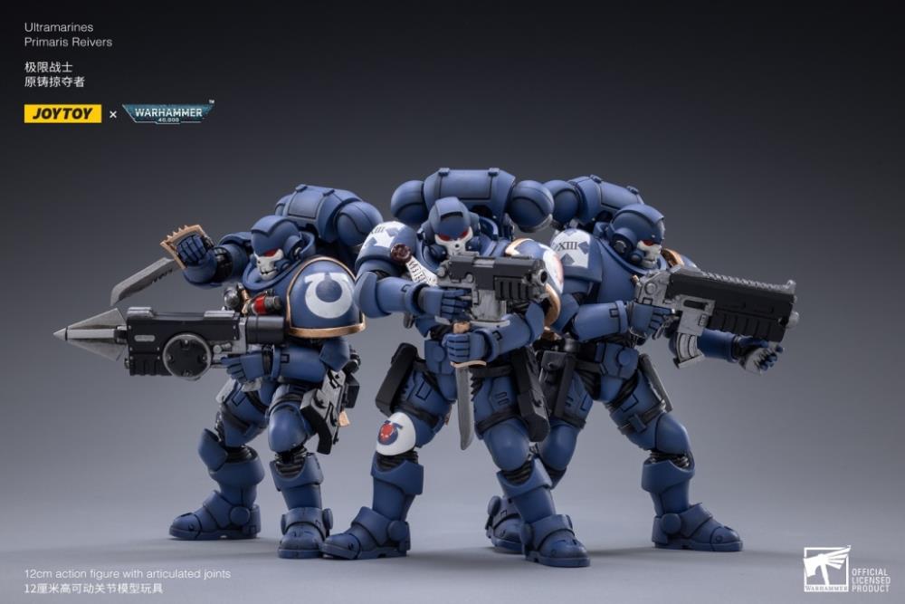 Warhammer 40K Ultramarines Primaris Reivers 1/18 Scale Action Figure Set