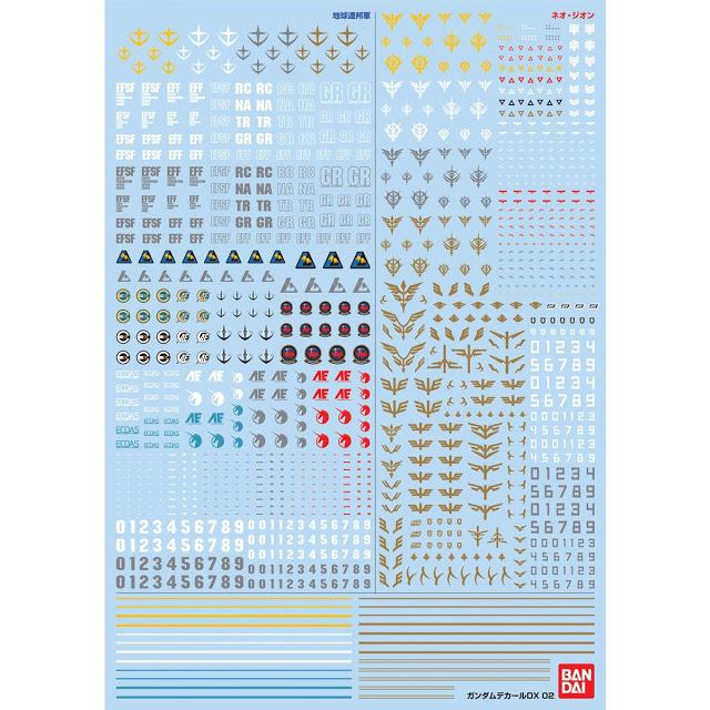 Gundam Decal DX 02 [Unicorn]