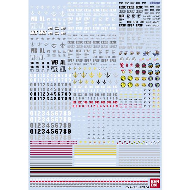 Gundam Decal DX 04 [One Year War / Earth Federation]