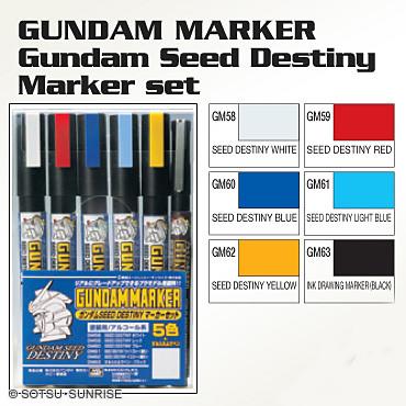 Gundam Marker SEED DESTINY Marker Set - USA Gundam Store