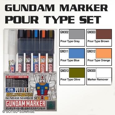 Gundam Marker Set - Gundam Pouring Marker Set GMS122 - USA Gundam Store
