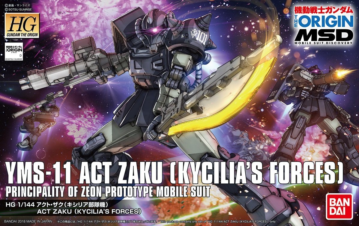 Act Zaku (Kycilia’s Forces) "The Origin", Bandai HGUC 1/144