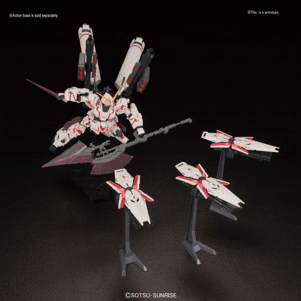 HGUC 1/144 #199 Full Armor Unicorn Gundam (Destroy Mode / Red Color Ver.)