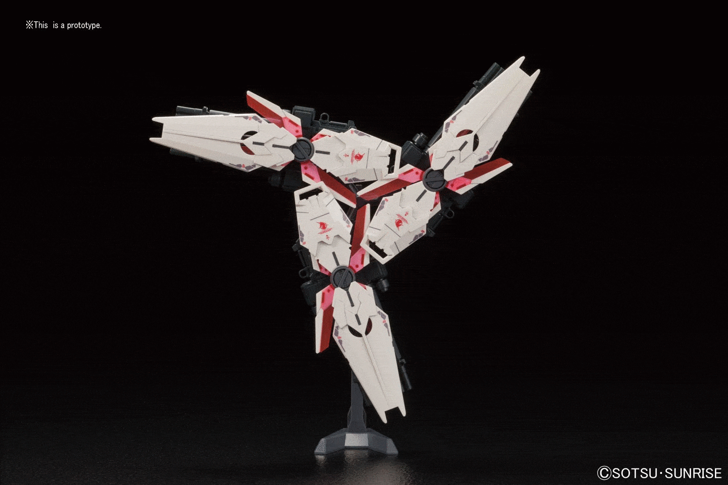 HGUC 1/144 #199 Full Armor Unicorn Gundam (Destroy Mode / Red Color Ver.)