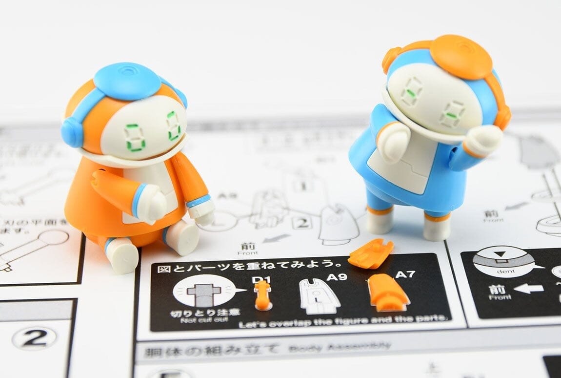 Hasegawa CW16 Small Mechatromate No.01 Light Blue & Orange