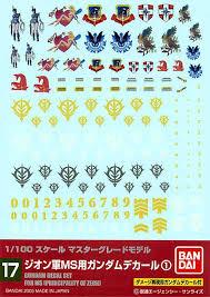 Gundam Decal 17 - Principality of Zeon