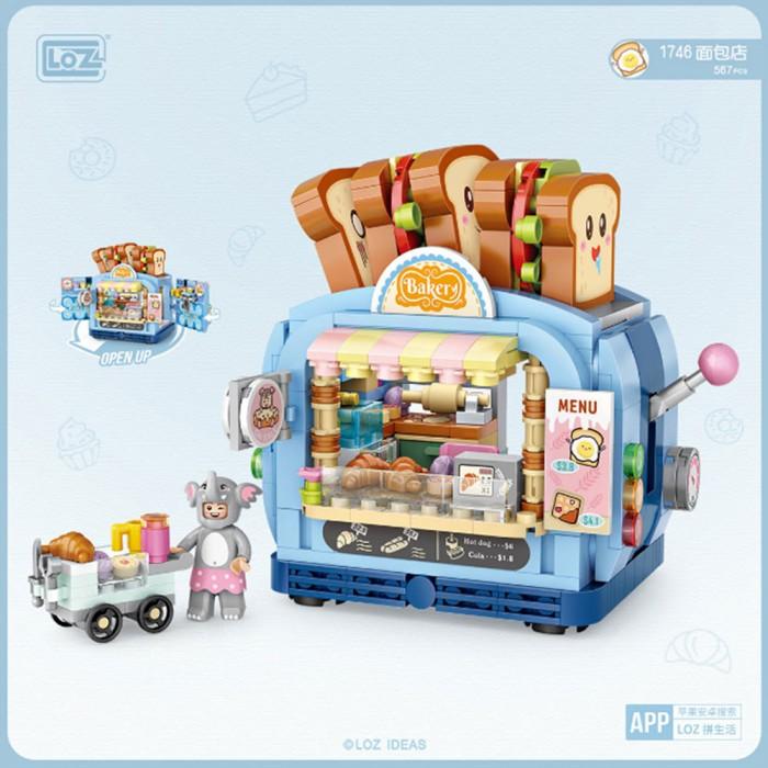 LOZ Moc Mini 1746 Bakery Shop