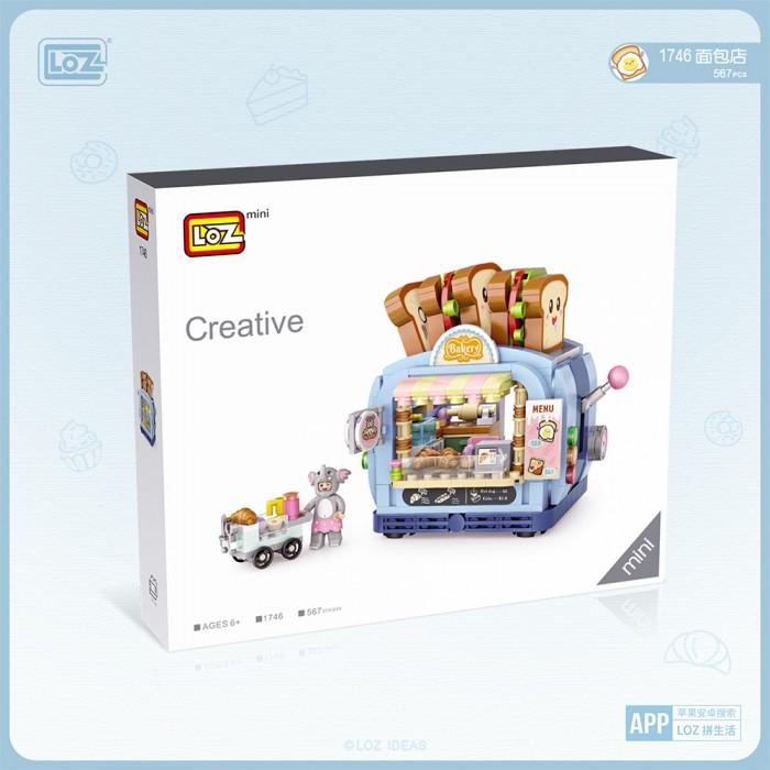 LOZ Moc Mini 1746 Bakery Shop