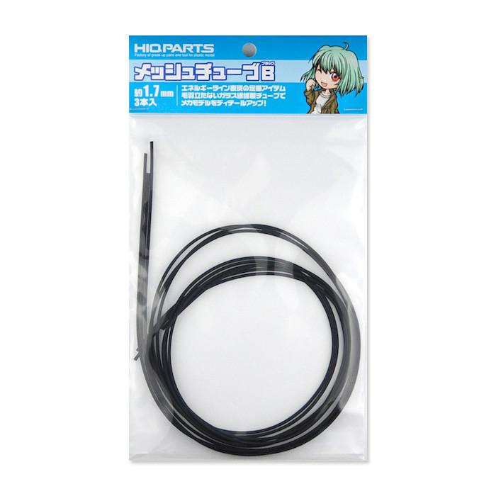 Mesh tube black about 1.7mm (3 pieces)