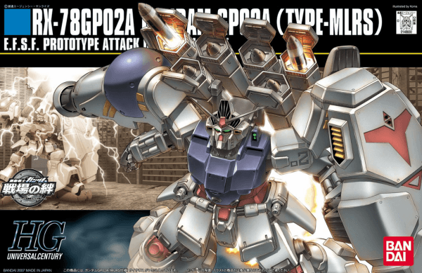HGUC 1/144 #75 RX-78GP02A Gundam Physalis MLRS Type