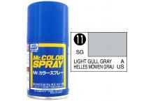 S11 Mr. Color Spray Light Gull Gray (Semi-Gloss/Aircraft)