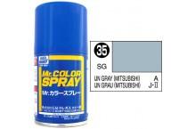 MR COLOR SPRAY 100ML UN GRAY SATIN GLOSS # 035