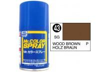 MR COLOR SPRAY 100ML WOOD BROWN SATIN GLOSS # 043