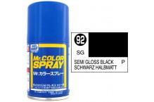 S92 Mr. Color Spray Semi Gloss Black 100ml