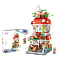LOZ Architecture Mini Blocks 1651 Mushroom House