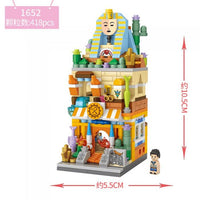 LOZ 1652 MINI NANO DIAMOND CREATIVE BRICK ARCHAEOLOGICAL HOUSE BUILDING BLOCKS BRICKS 418PCS