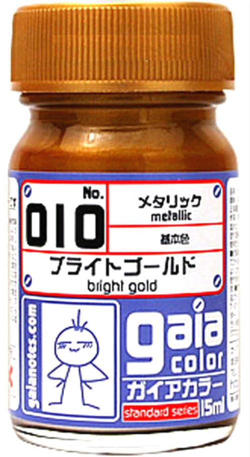 Gaia Metallic Color 010 Bright Gold 15ML