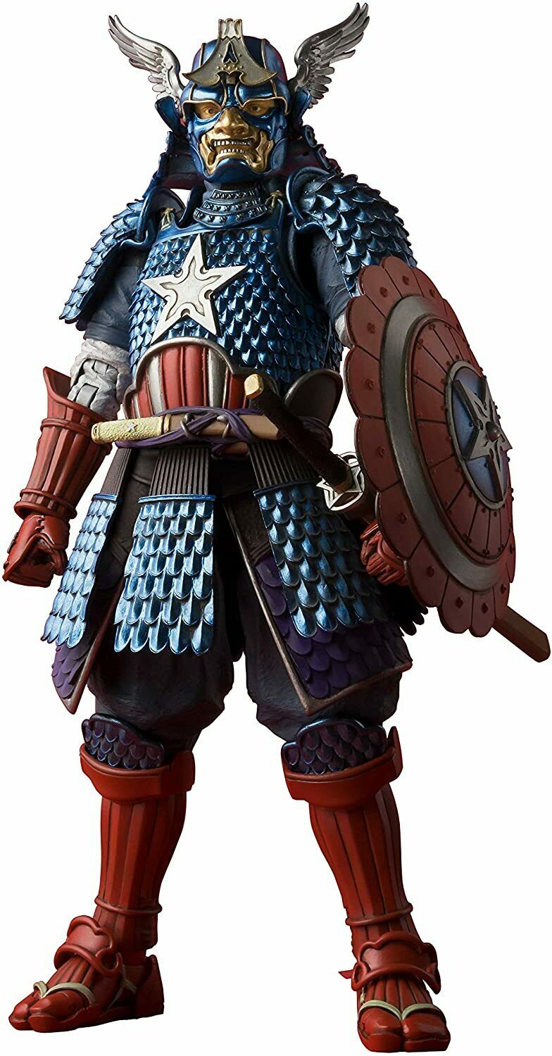Tamashii Nations Meisho Manga Realization Samurai Captain America Action Figure