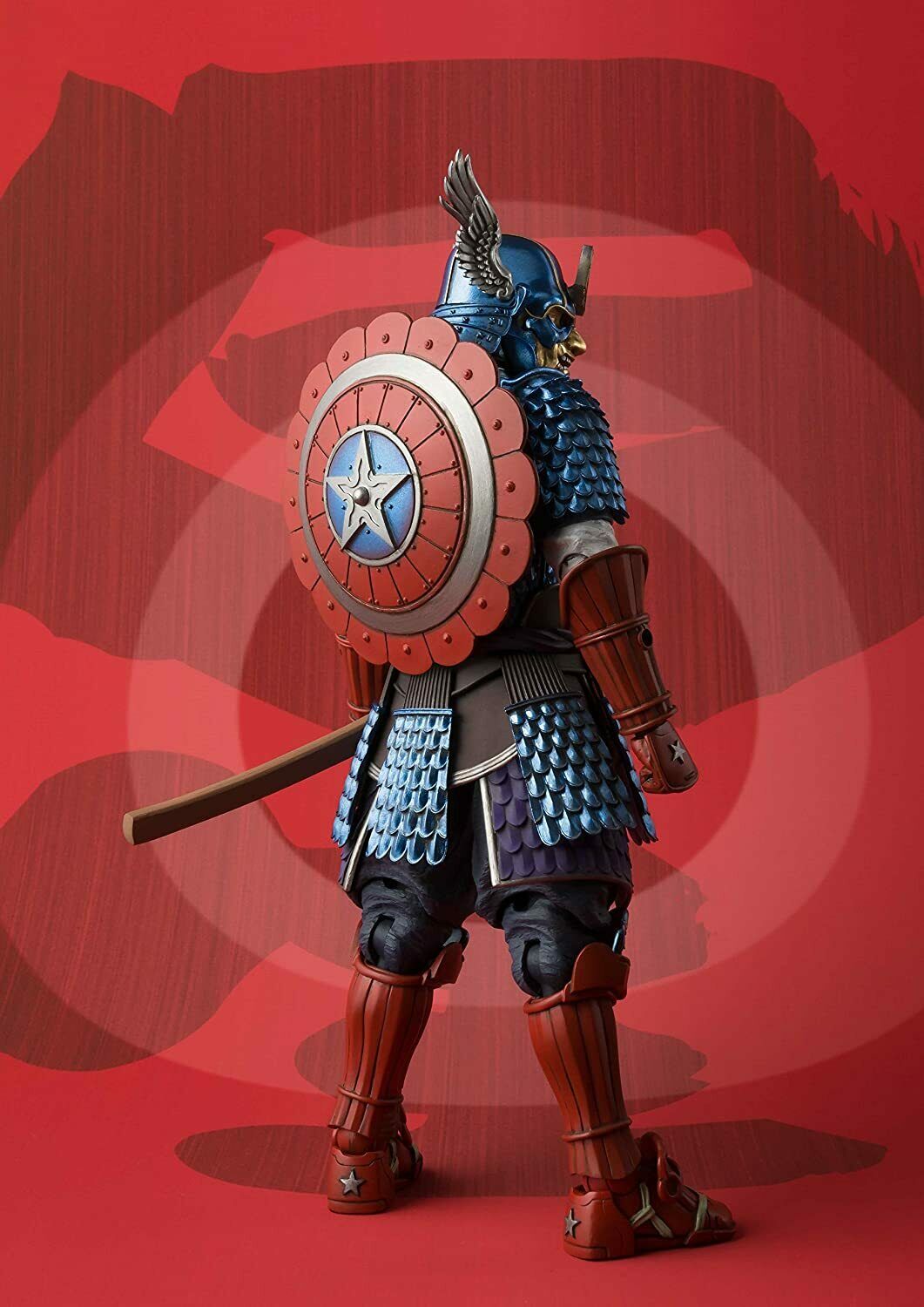Tamashii Nations Meisho Manga Realization Samurai Captain America Action Figure
