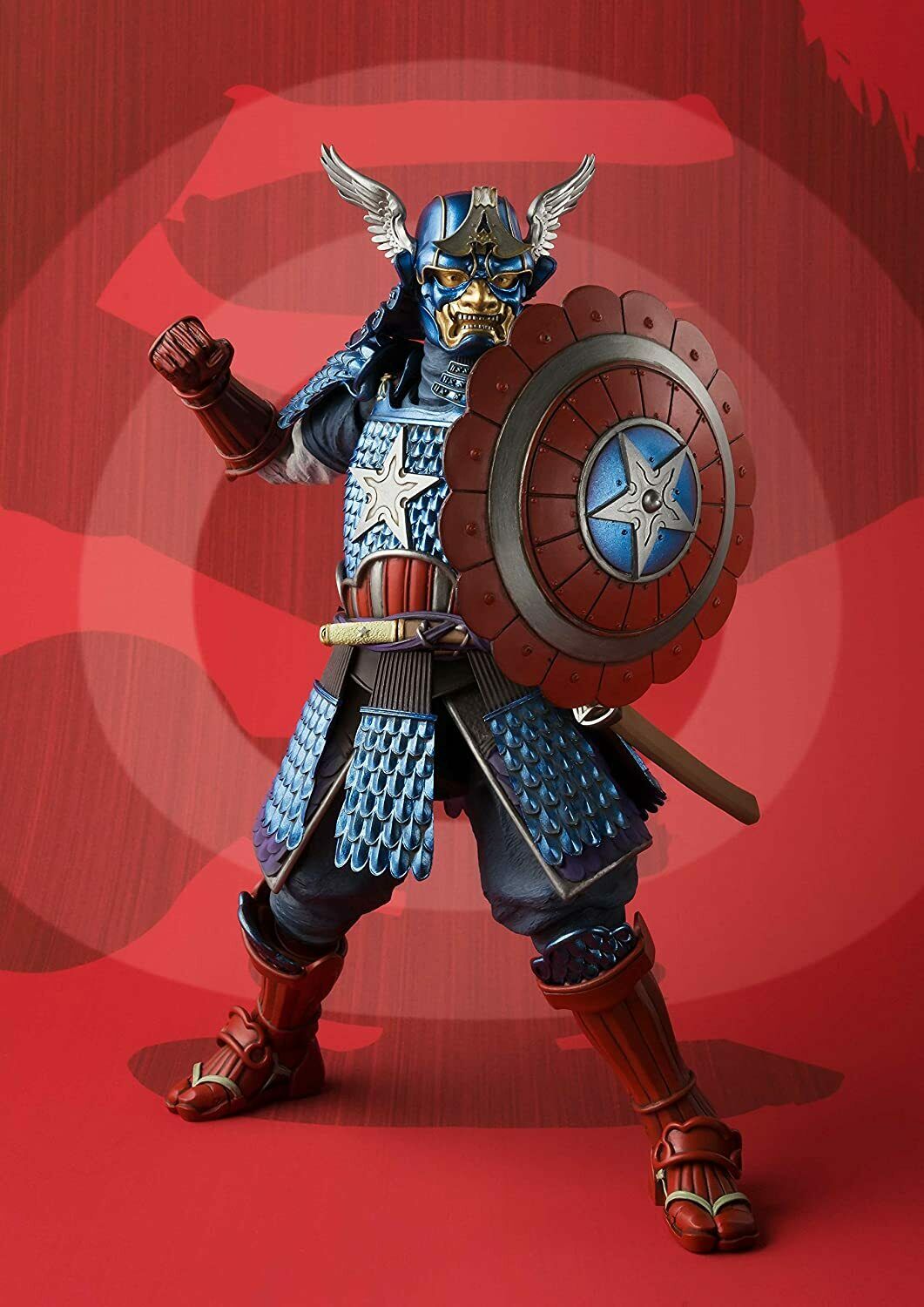 Tamashii Nations Meisho Manga Realization Samurai Captain America Action Figure
