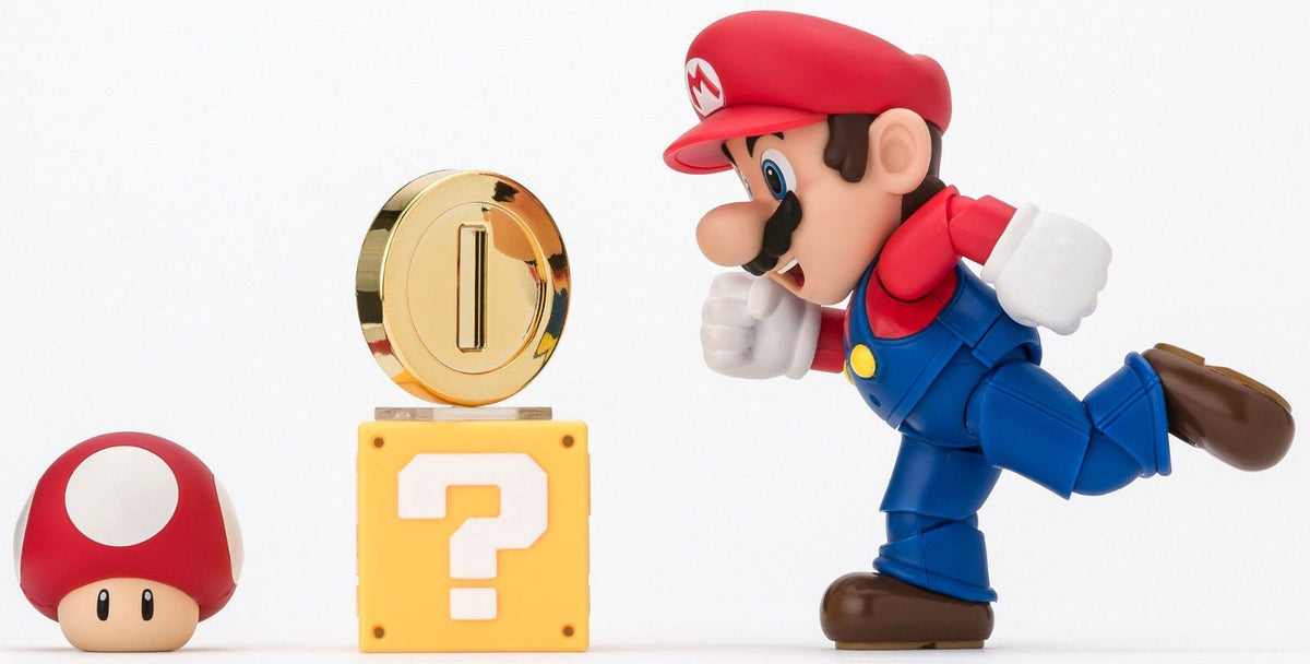S.H.Figuarts Mario New Package Ver. Super Mario Brothers Action Figure Bandai