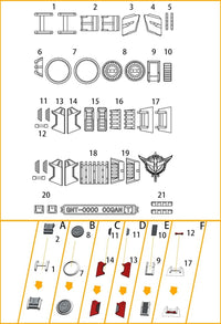 D.U.A Details Upgrade Accessories GP-014 MG Qan[t]