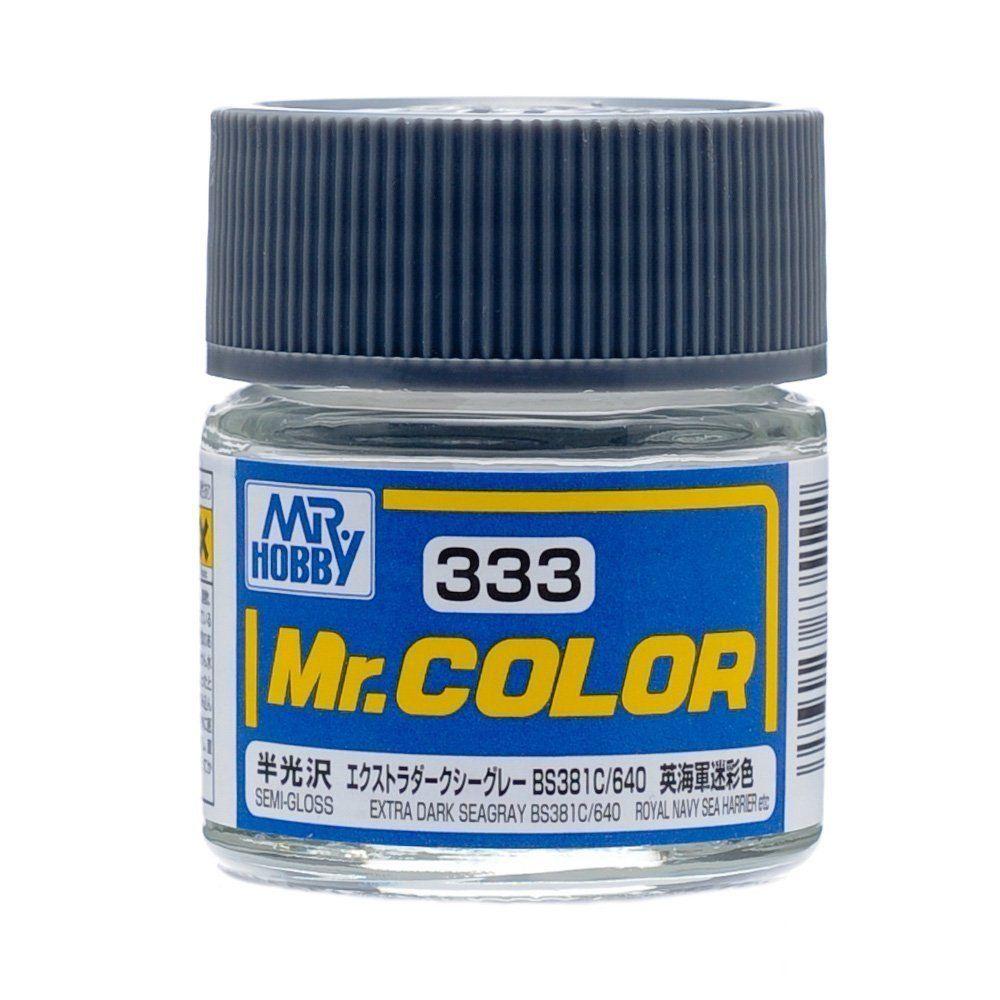 Mr. Color C333 - Extra Dark Seagray BS381C 640 (Semi-Gloss/Aircraft)